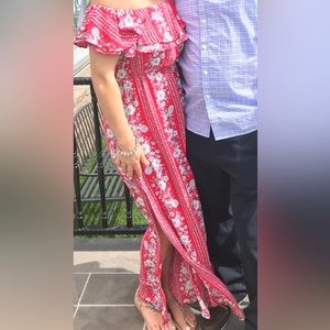 Beautiful red maxi dress